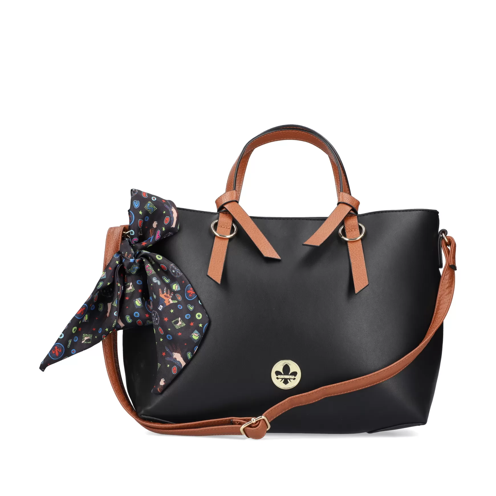 Rieker Tasker^ | Shopper Jet Black-Nougat Brun