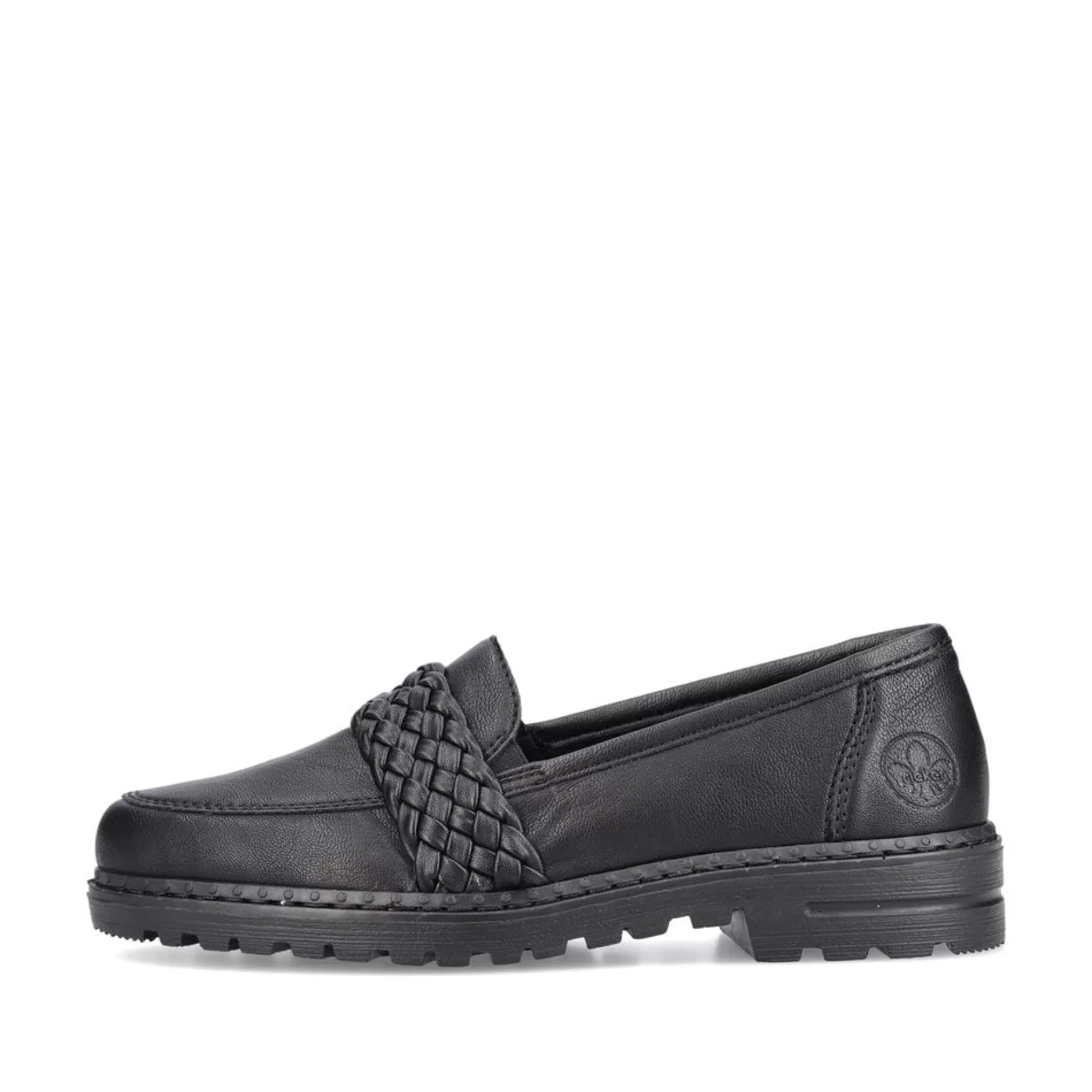 Damer Rieker Loafers Og Ballerinaer^ Dame Loafers Grafit Sort