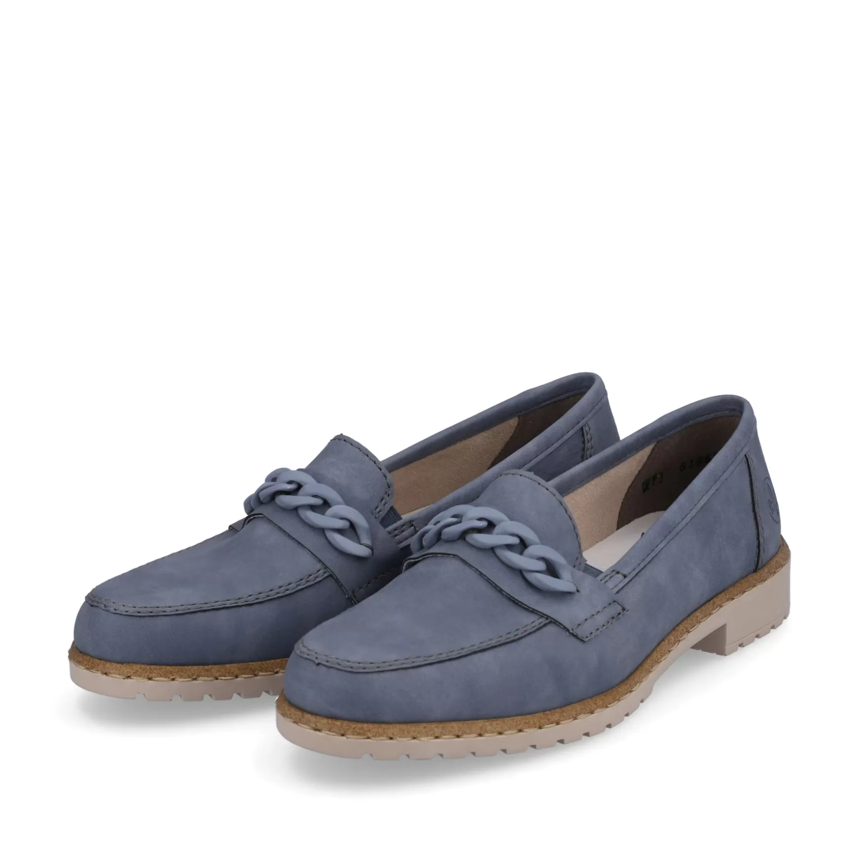 Damer Rieker Loafers Og Ballerinaer^ Dame Loafers Himmelbla