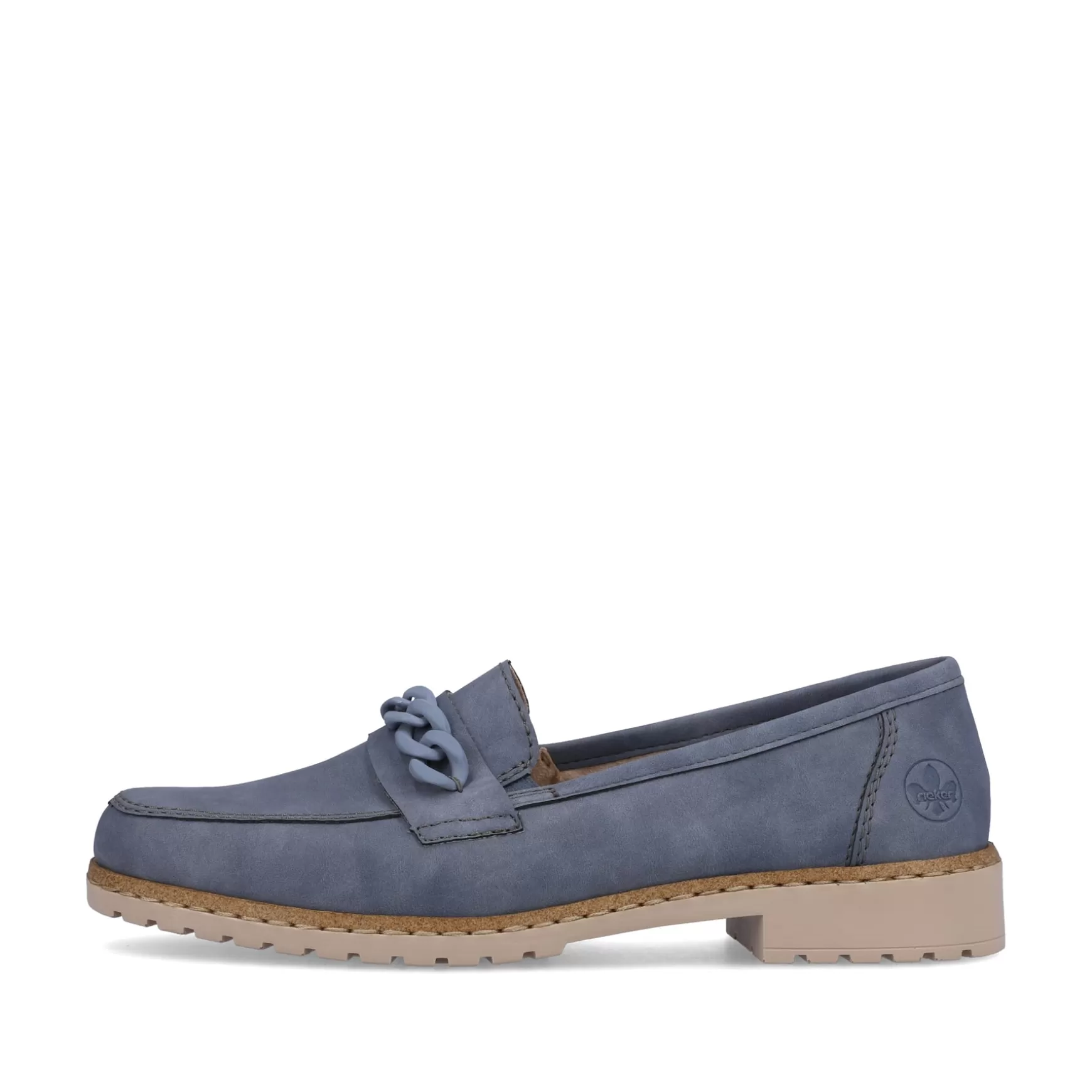 Damer Rieker Loafers Og Ballerinaer^ Dame Loafers Himmelbla