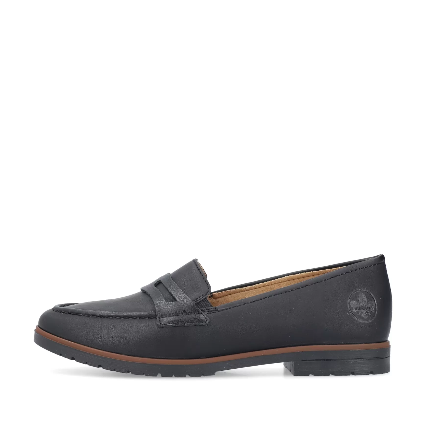 Damer Rieker Loafers Og Ballerinaer^ Dame Loafers Kulsort