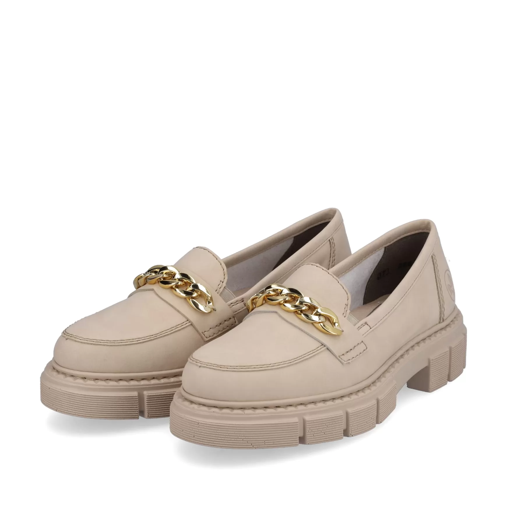 Mænd Rieker Business Sko^ Dame Loafers Lys Beige