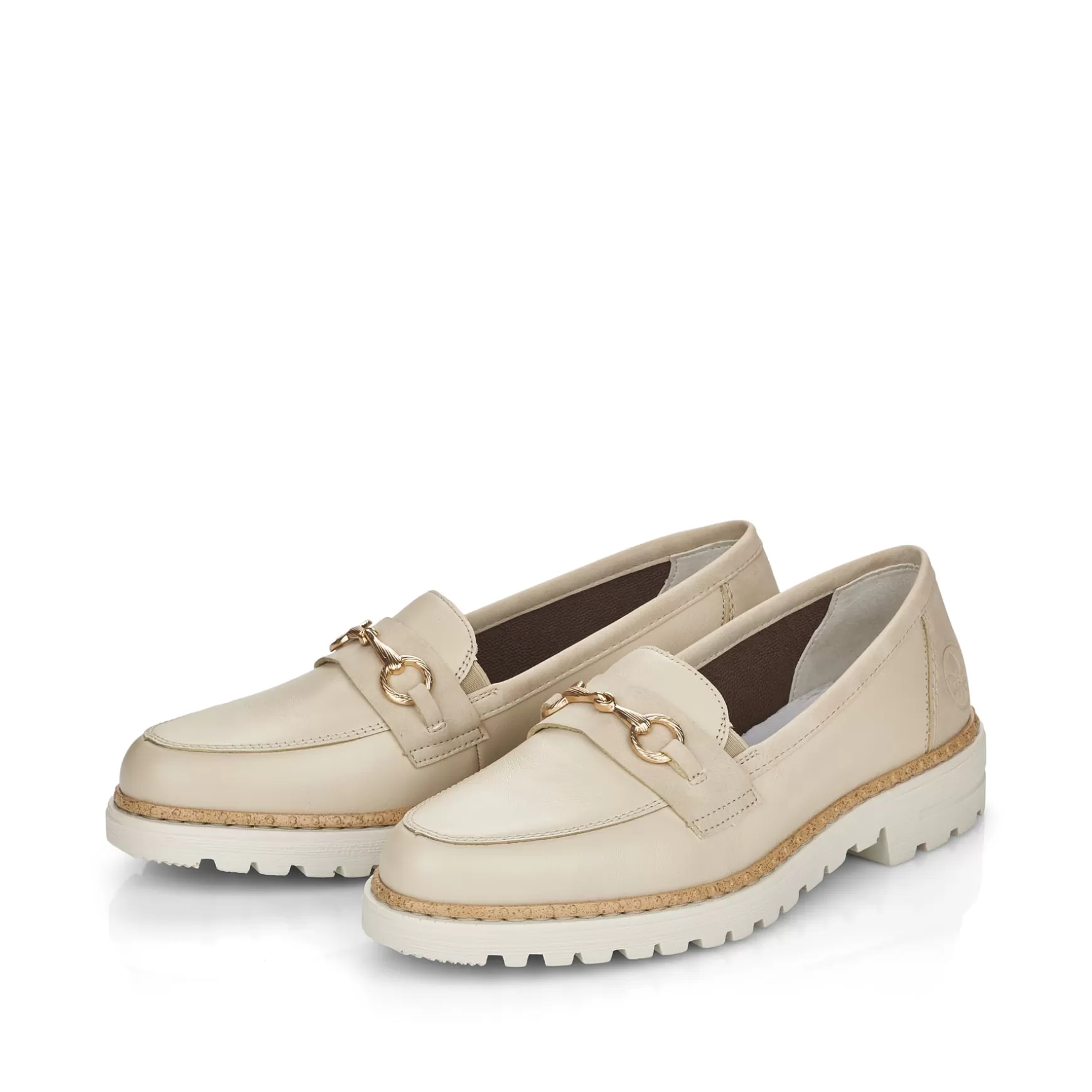 Mænd Rieker Business Sko^ Dame Loafers Lys Beige