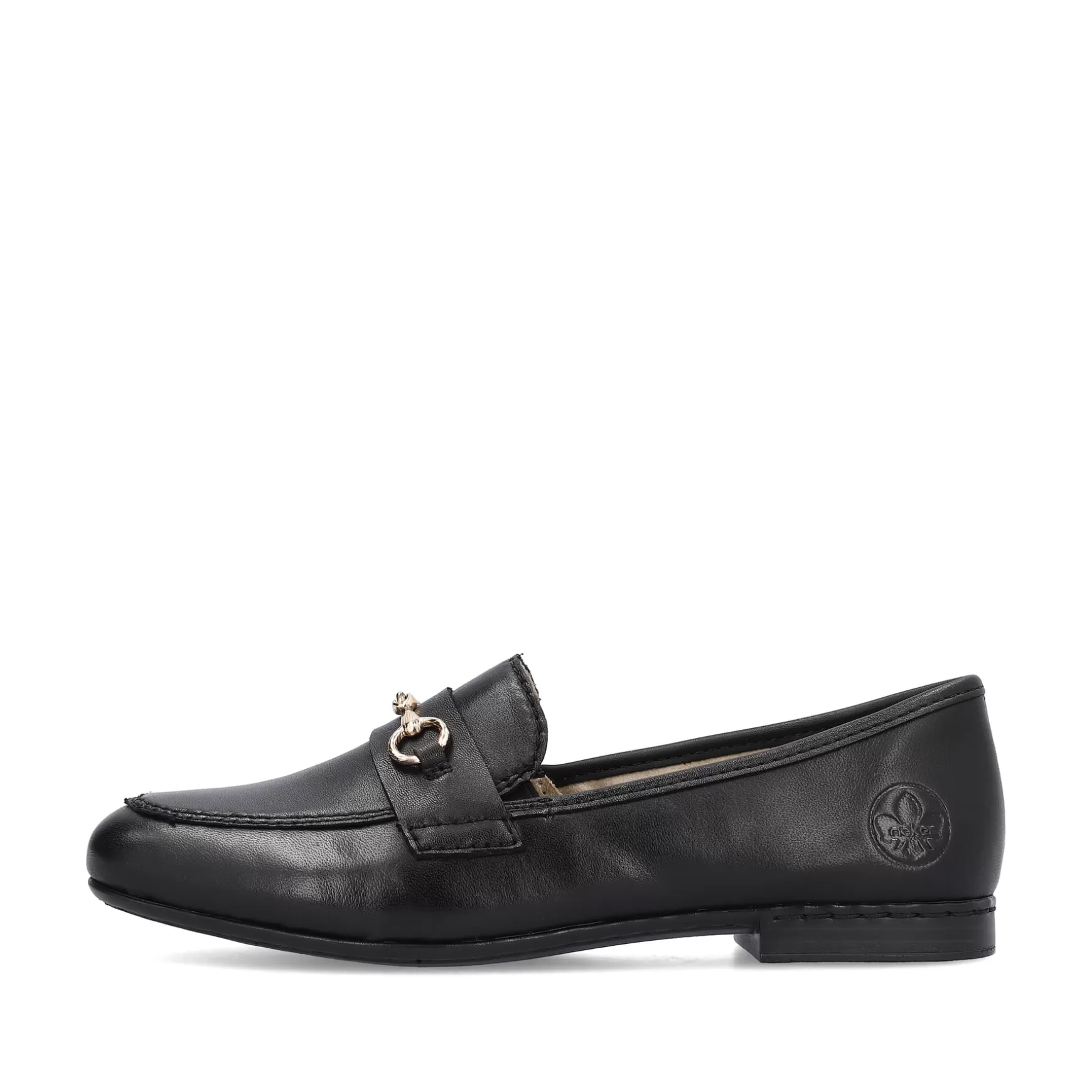 Damer Rieker Loafers Og Ballerinaer^ Dame Loafers Midnight Black