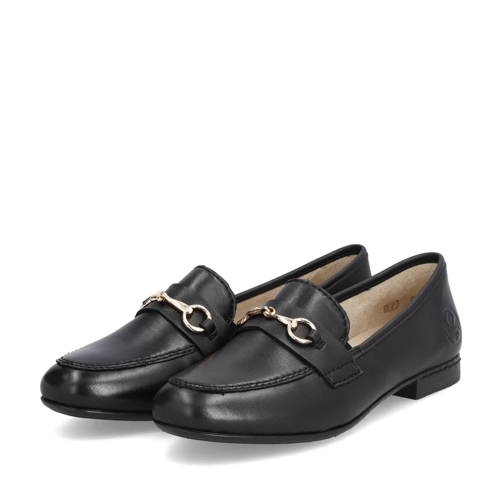 Damer Rieker Loafers Og Ballerinaer^ Dame Loafers Midnight Black