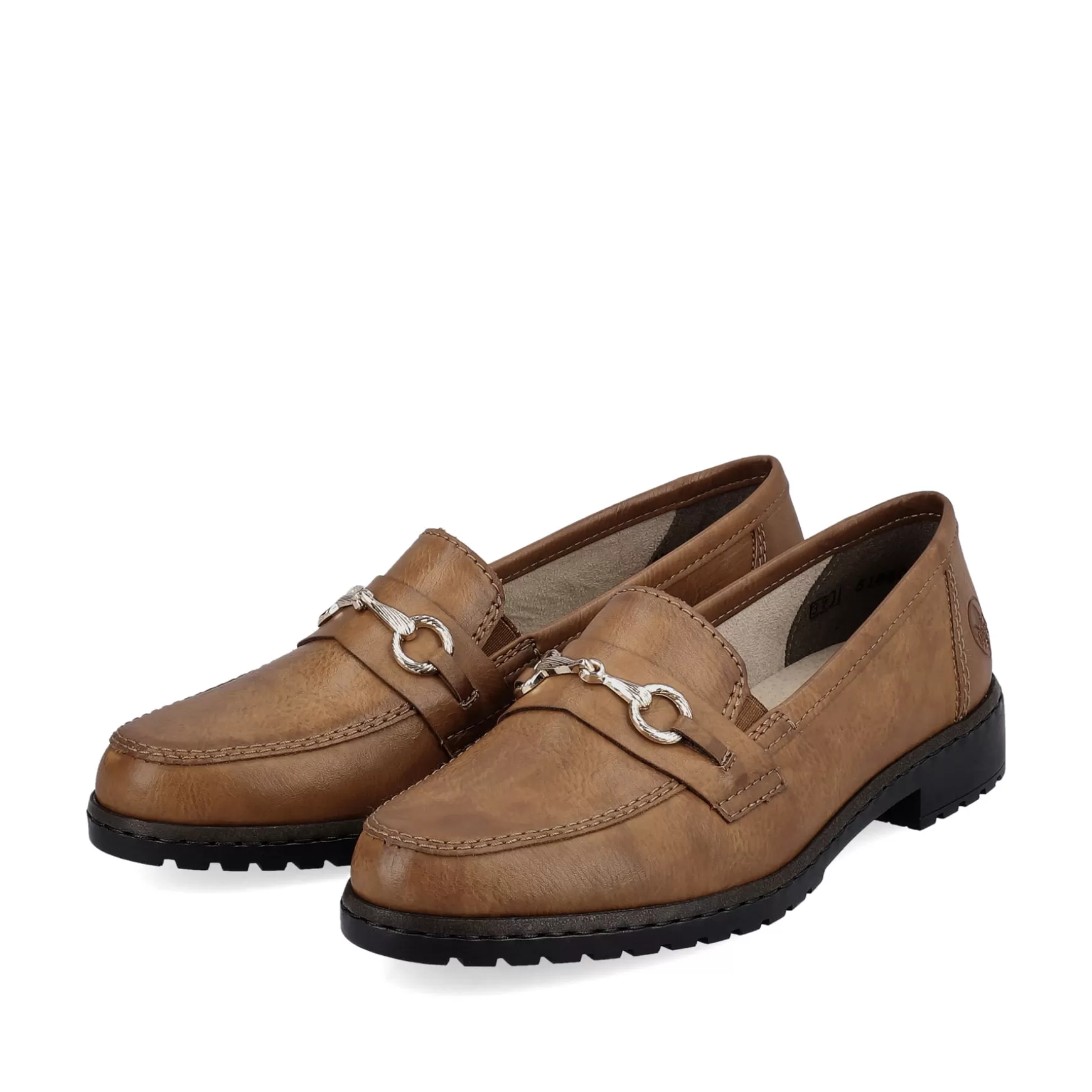 Damer Rieker Loafers Og Ballerinaer^ Dame Loafers Nougat Brun