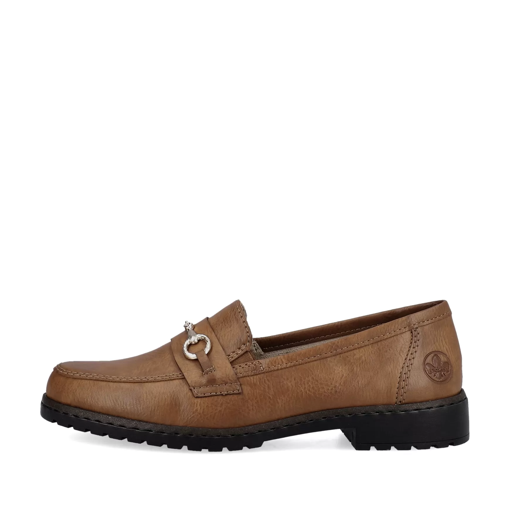 Damer Rieker Loafers Og Ballerinaer^ Dame Loafers Nougat Brun