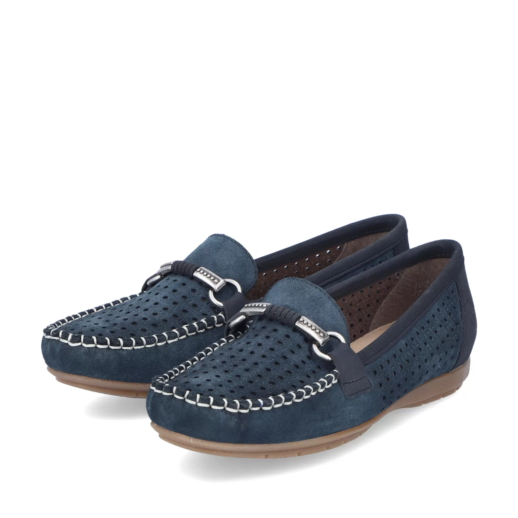 Damer Rieker Loafers Og Ballerinaer^ Dame Loafers Skiferbla