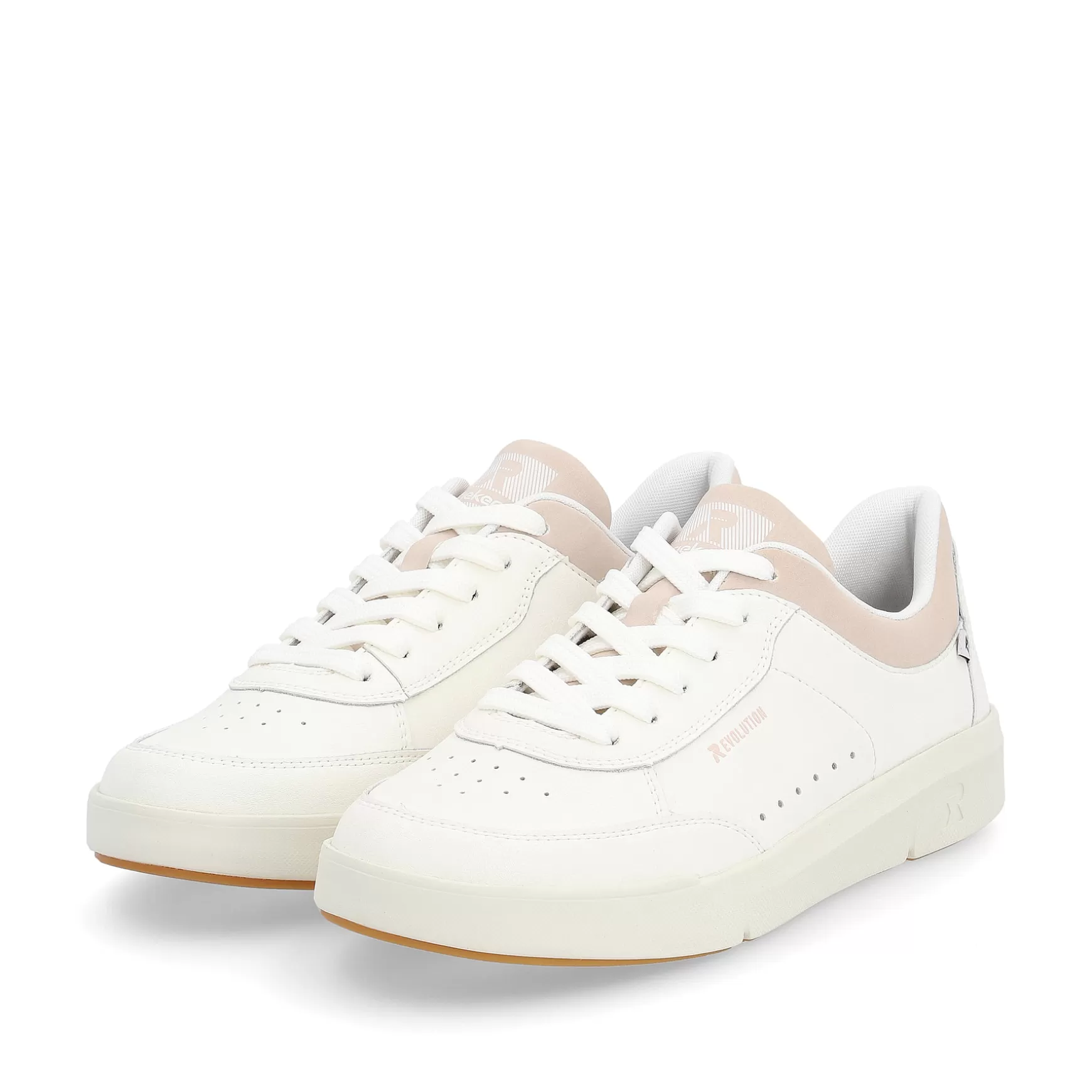 Damer Rieker Sneakers^ Dame Sneaker Lav Antik Hvid