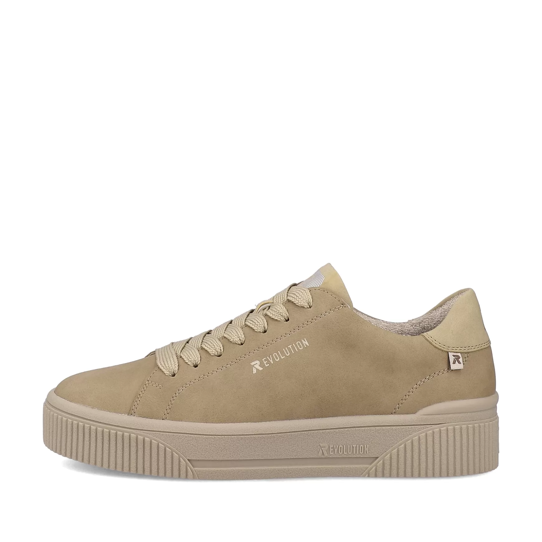 Damer Rieker Sneakers^ Dame Sneaker Lav Beige Brun