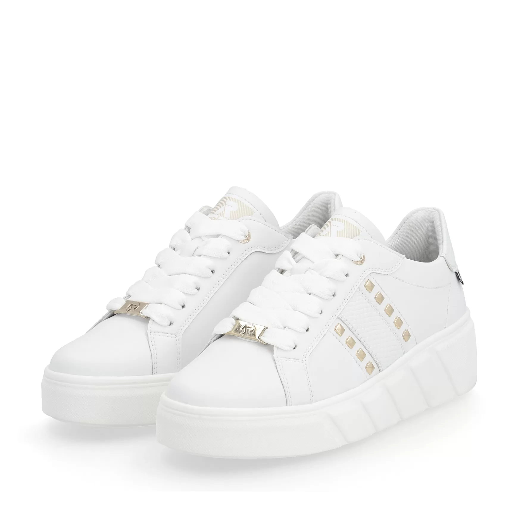 Damer Rieker Sneakers^ Dame Sneaker Lav Diamant Hvid