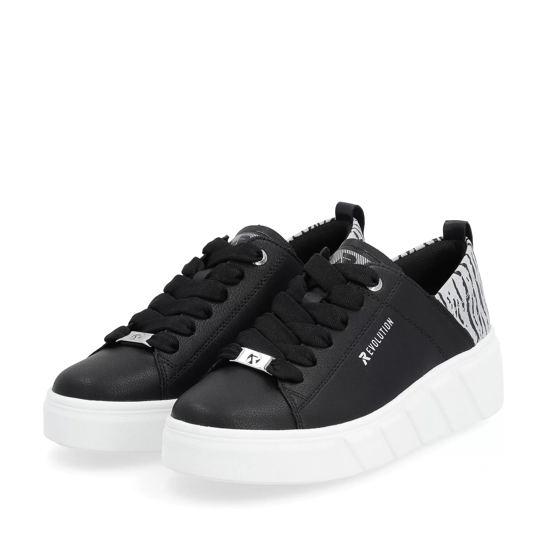 Damer Rieker Sneakers^ Dame Sneaker Lav Diamant Sort