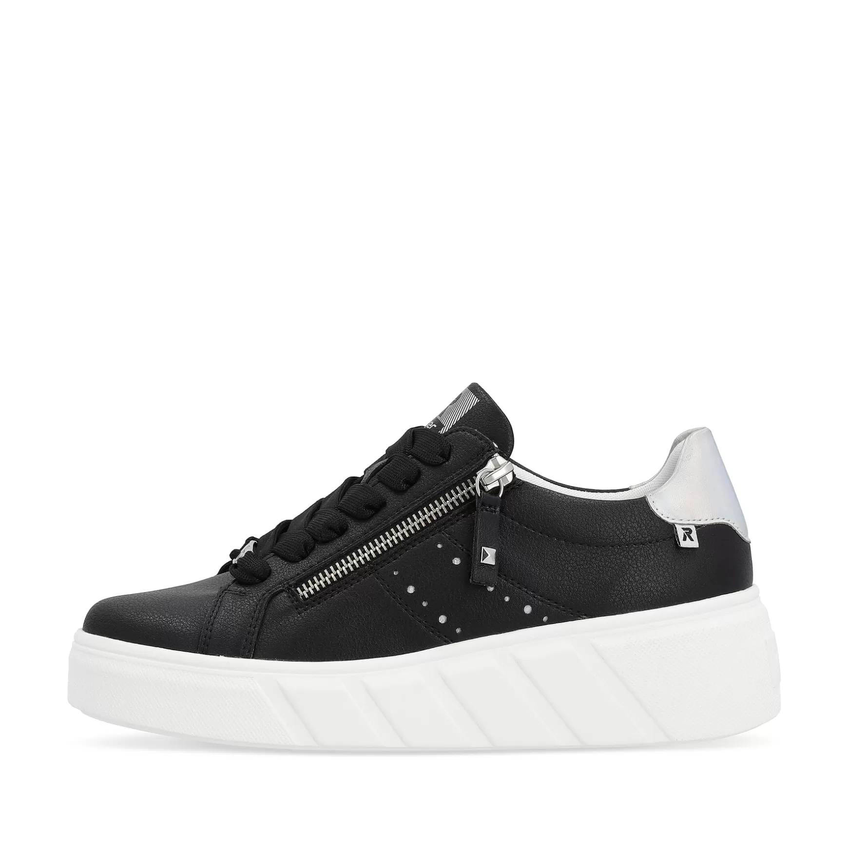 Damer Rieker Sneakers^ Dame Sneaker Lav Diamant Sort