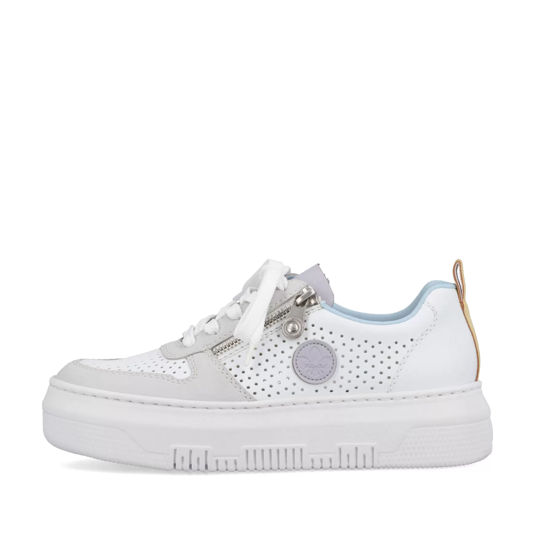 Damer Rieker Sneakers^ Dame Sneaker Lav Edelweis