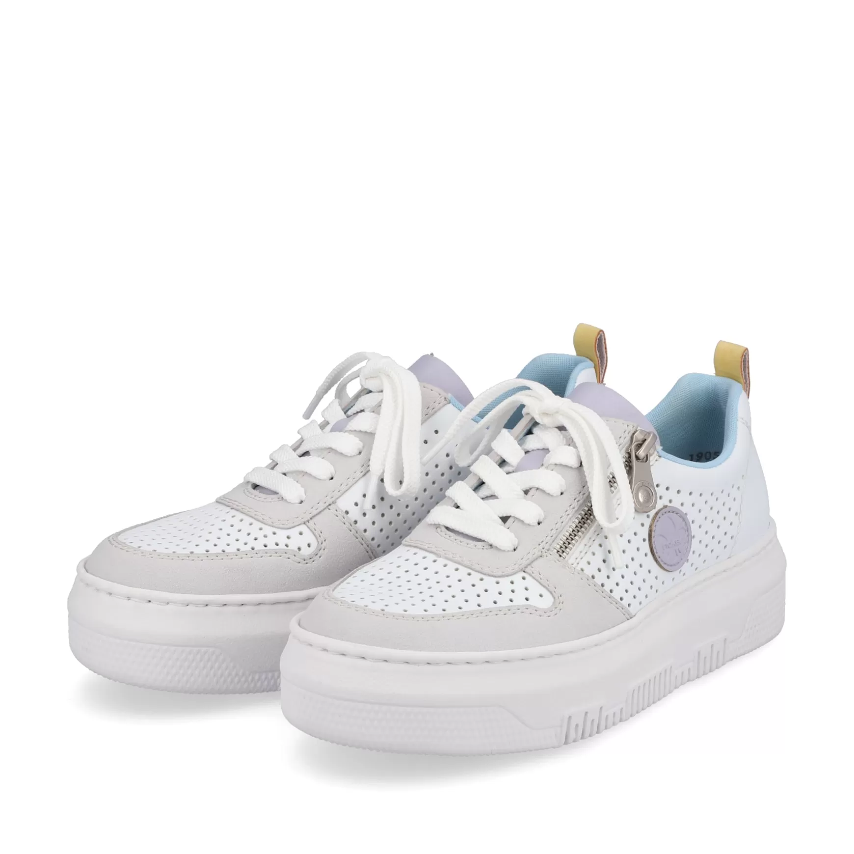 Damer Rieker Sneakers^ Dame Sneaker Lav Edelweis