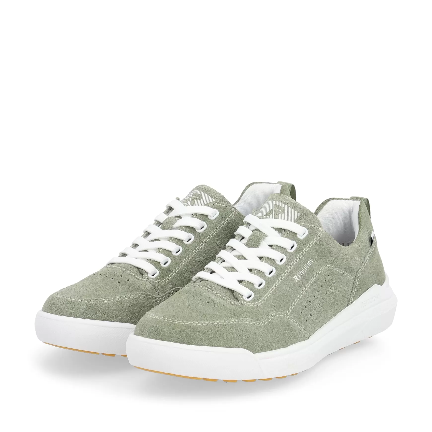 Damer Rieker Farverige Stilarter^ Dame Sneaker Lav Khaki