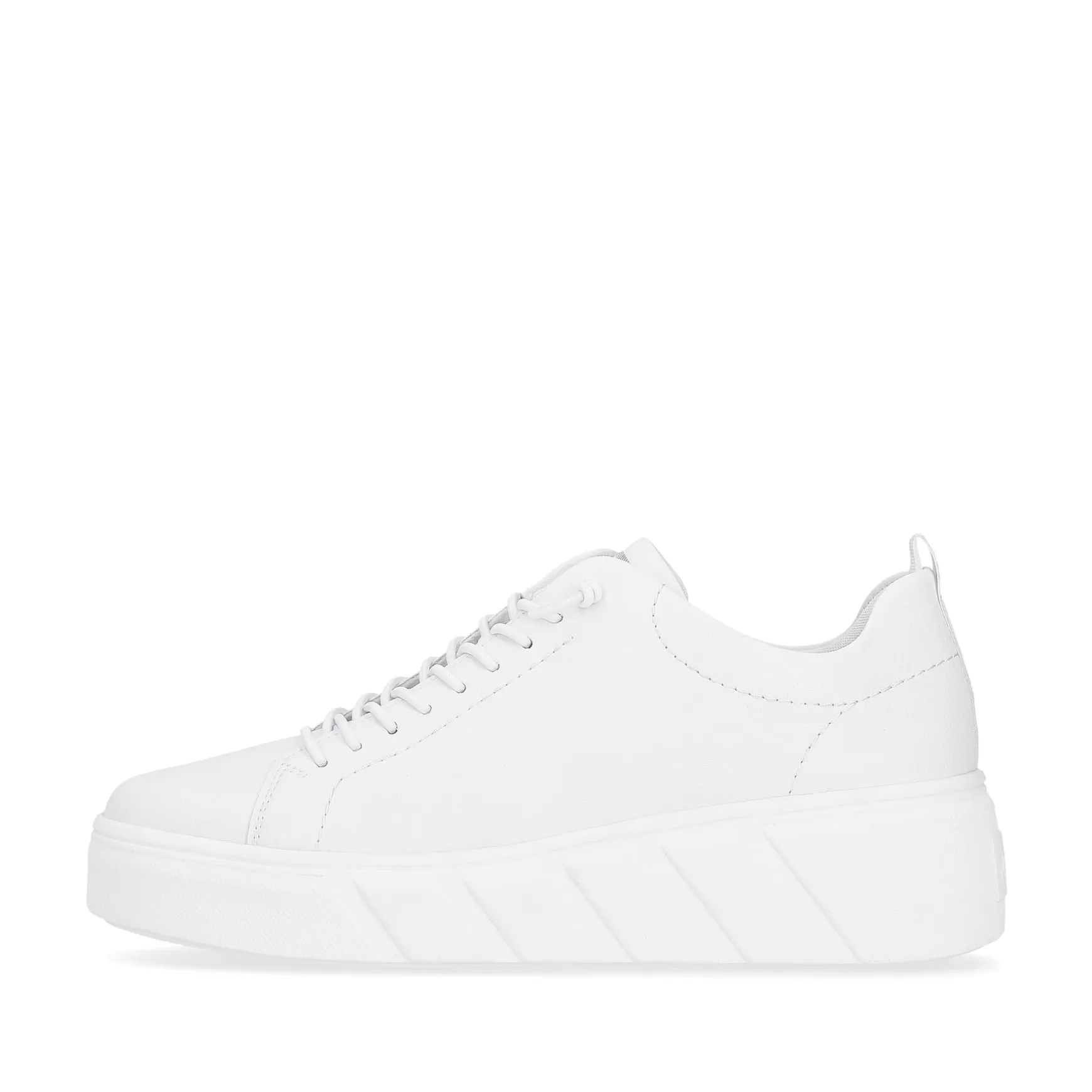 Damer Rieker Sneakers^ Dame Sneaker Lav Krystal Hvid