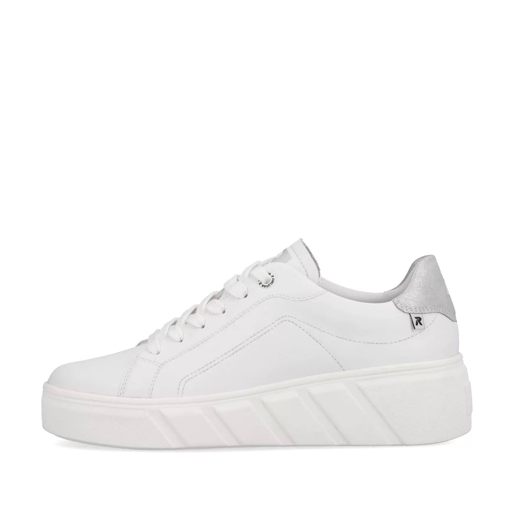 Damer Rieker Sneakers^ Dame Sneaker Lav Krystal Hvid