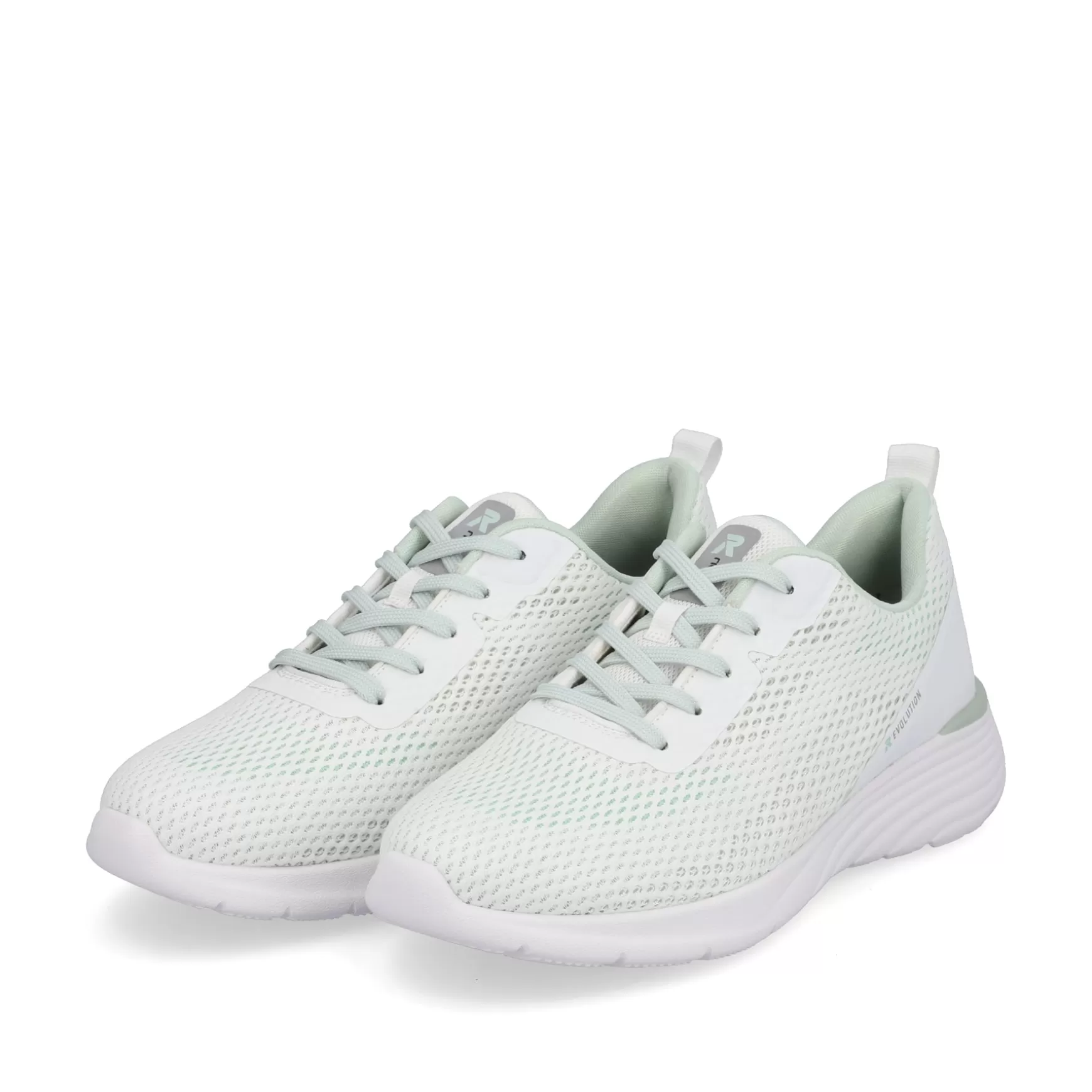 Damer Rieker Sneakers^ Dame Sneaker Lav Krystal Hvid