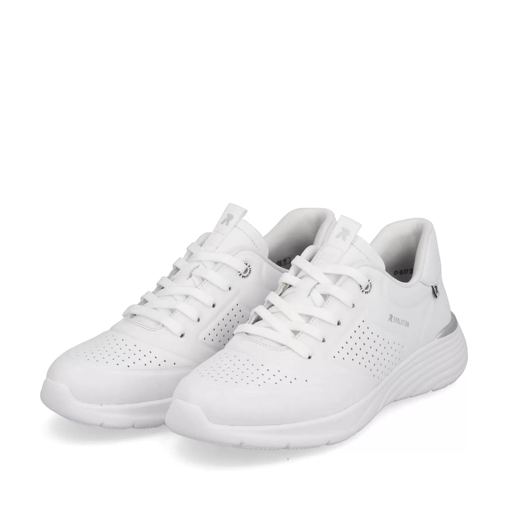 Damer Rieker Sneakers^ Dame Sneaker Lav Krystal Hvid