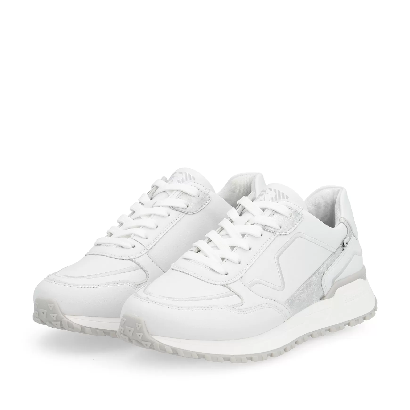 Damer Rieker Sneakers^ Dame Sneaker Lav Snehvid