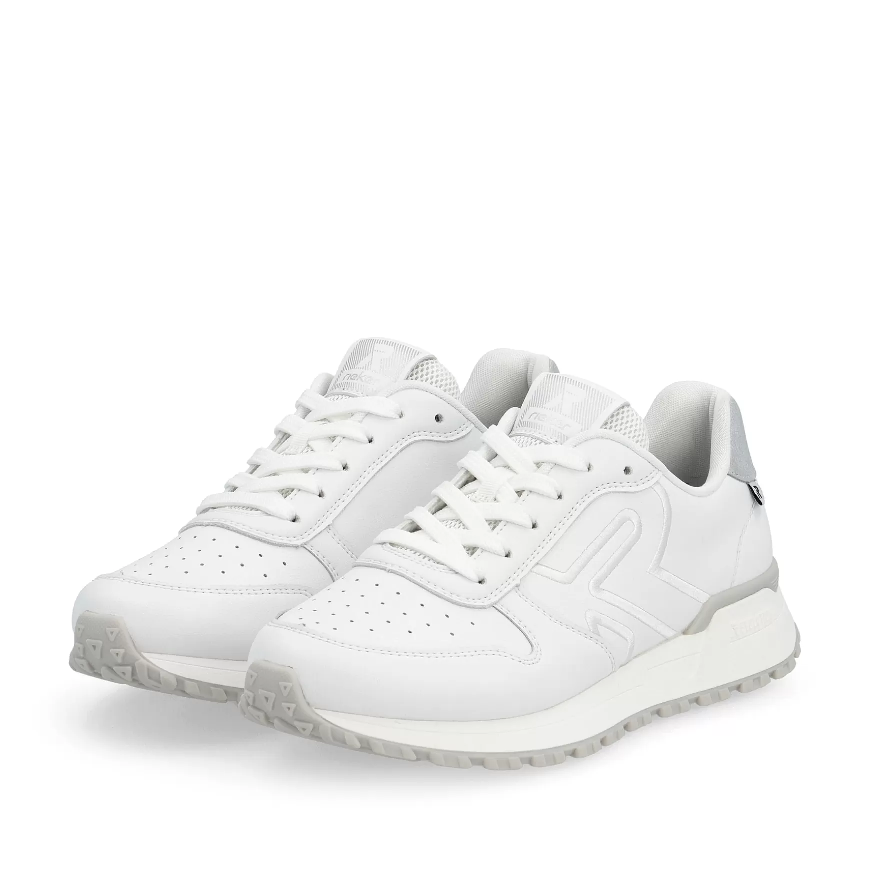 Damer Rieker Sneakers^ Dame Sneaker Lav Snehvid