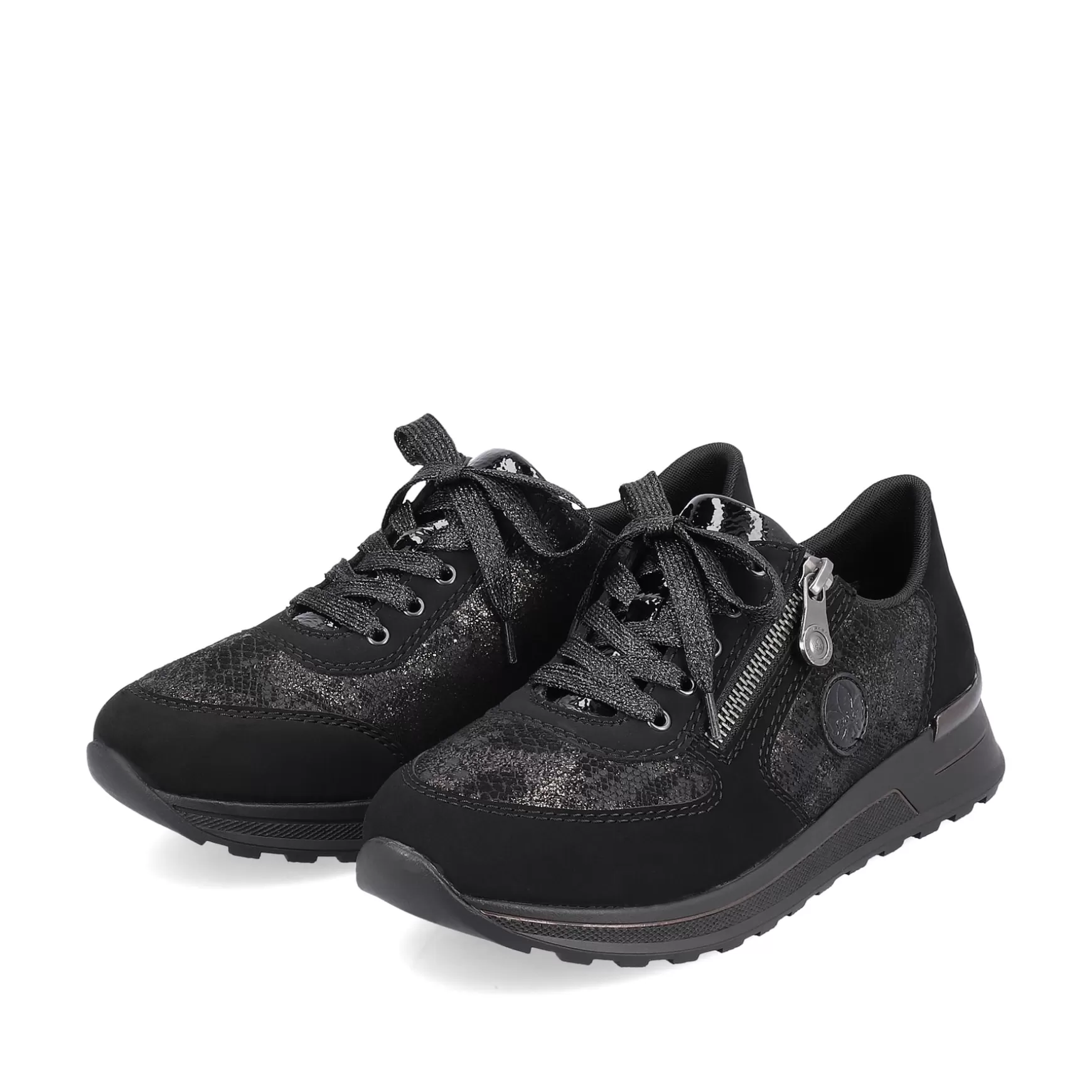 Damer Rieker Sneakers^ Dame Sneaker Low Night Sort