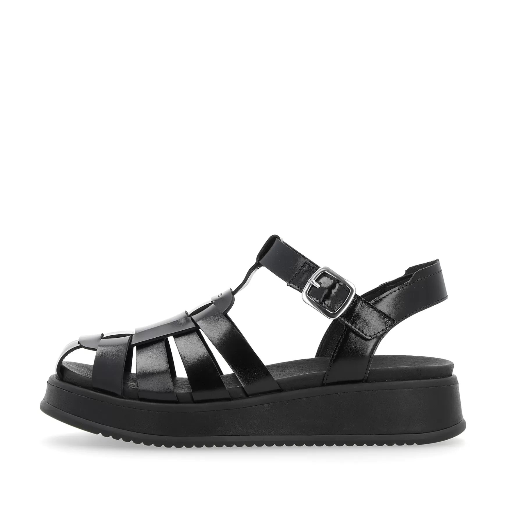 Damer Rieker Sandaler Og Sandaler^ Damesandaler Med Stropper Noir