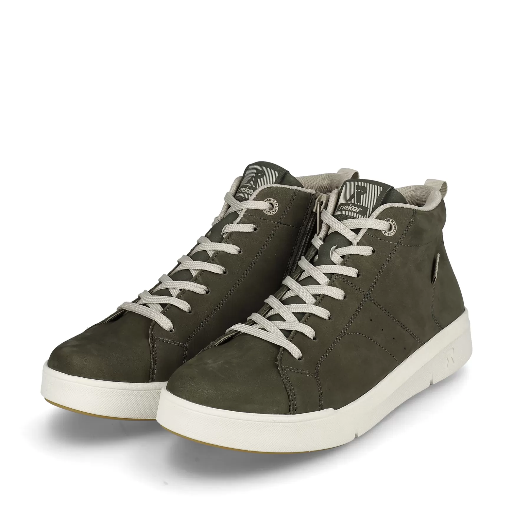 Damer Rieker Sneakers^ Damesneaker Hoj Armygron