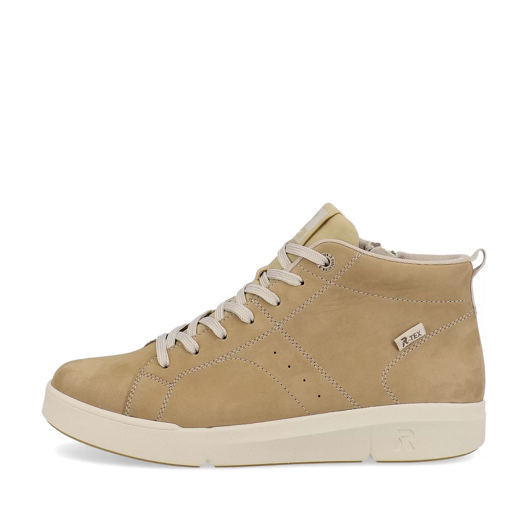 Damer Rieker Sneakers^ Damesneaker Hoj Cremebeige