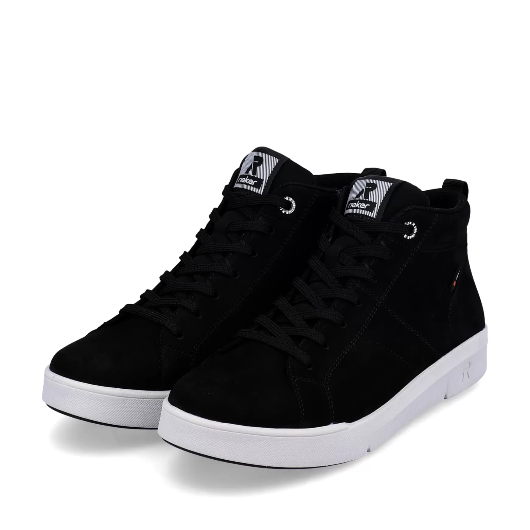 Damer Rieker Sneakers^ Damesneaker Hoj Dyb Sort