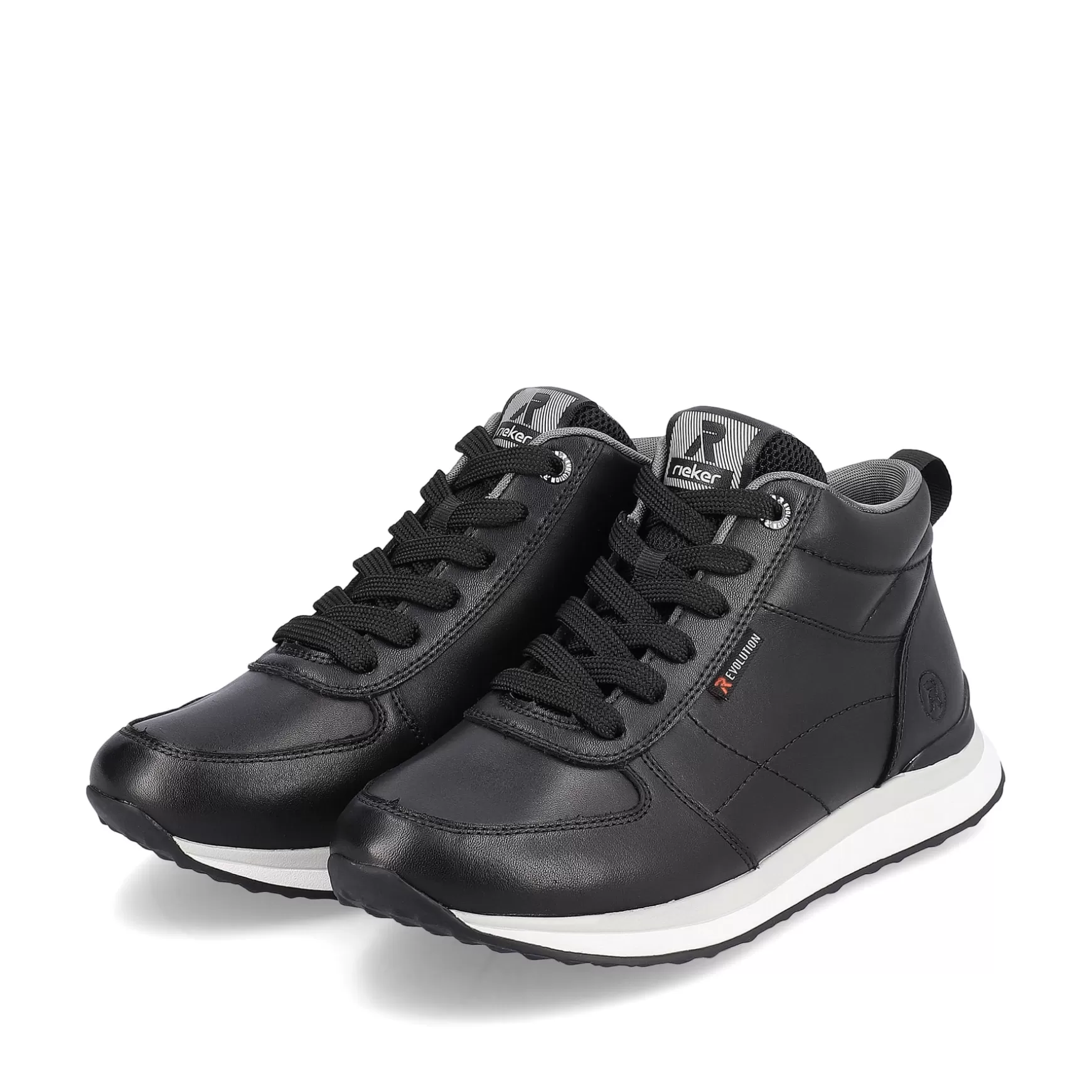 Damer Rieker Sneakers^ Damesneaker Hoj Dyb Sort