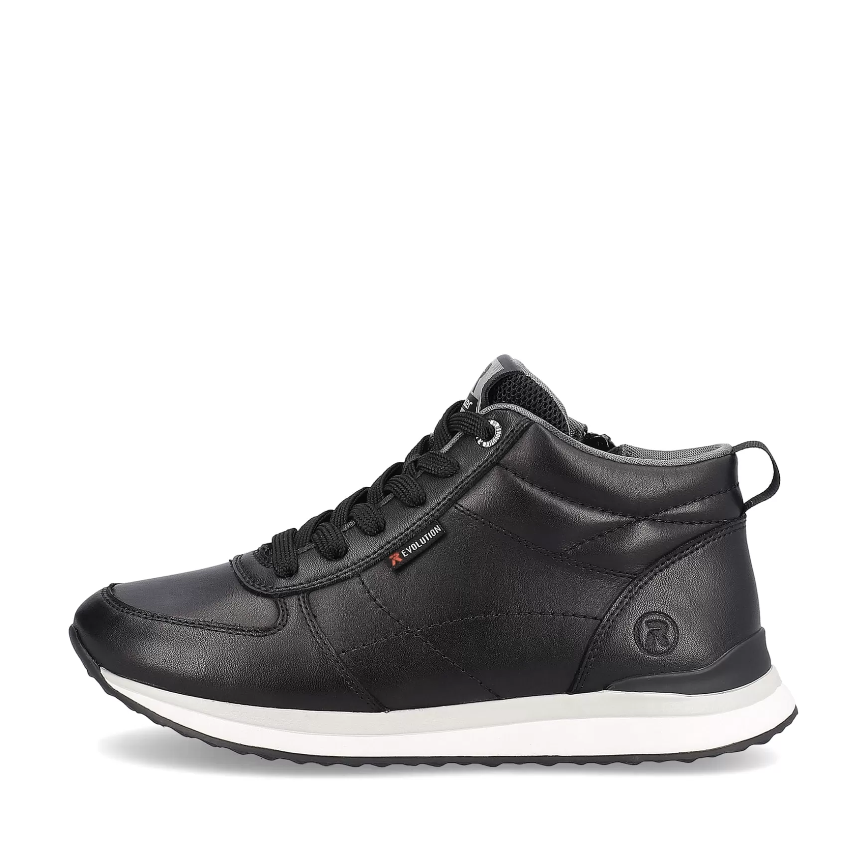 Damer Rieker Sneakers^ Damesneaker Hoj Dyb Sort