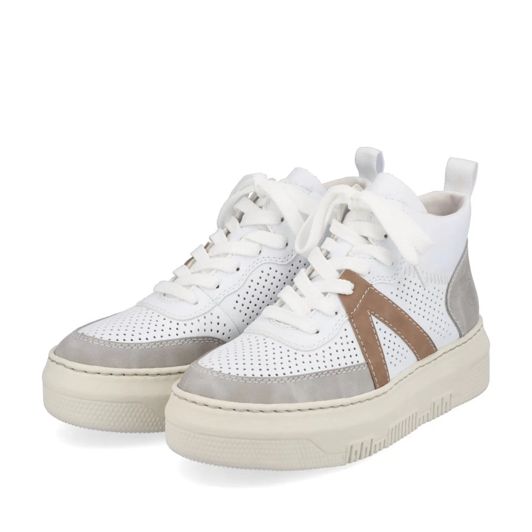 Damer Rieker Sneakers^ Damesneaker Hoj Edelweis