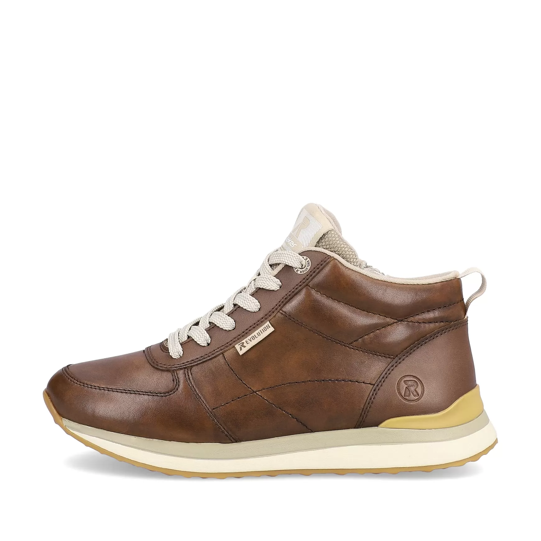 Damer Rieker Sneakers^ Damesneaker Hoj Traebrun