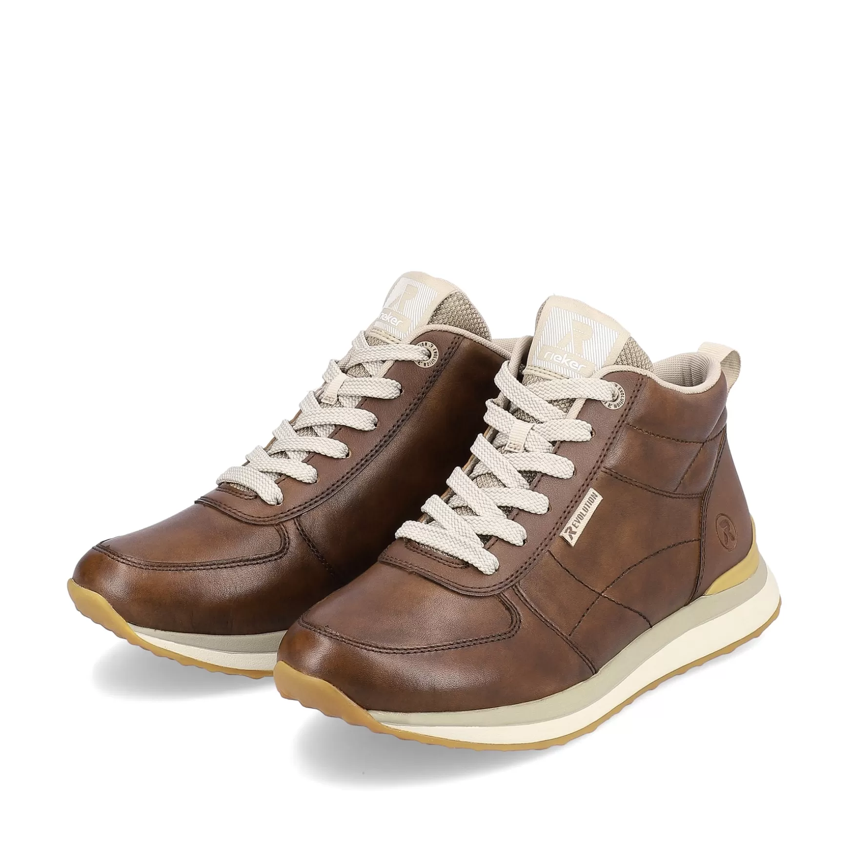 Damer Rieker Sneakers^ Damesneaker Hoj Traebrun