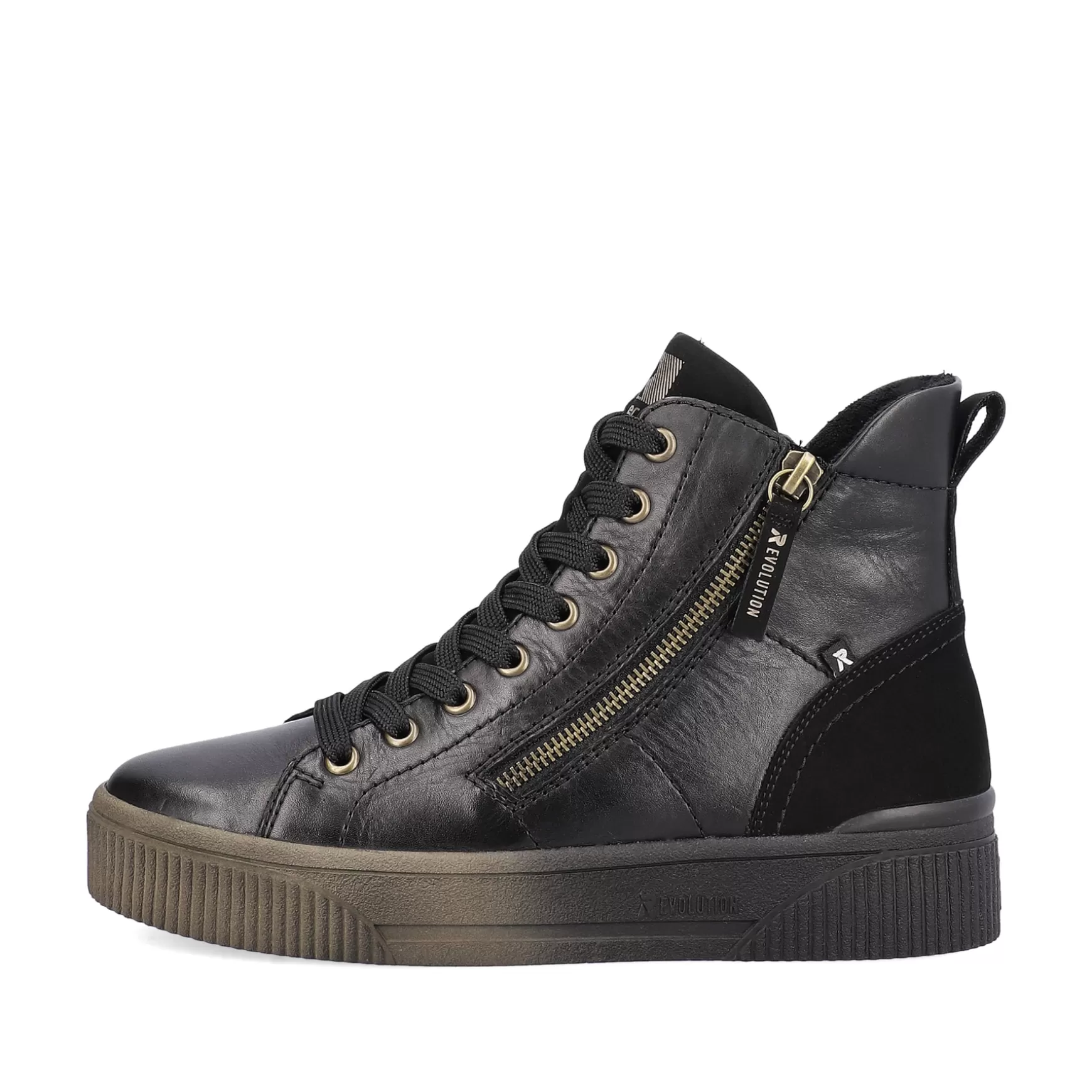 Damer Rieker Sneakers^ Damesneaker Hoj Urban Sort