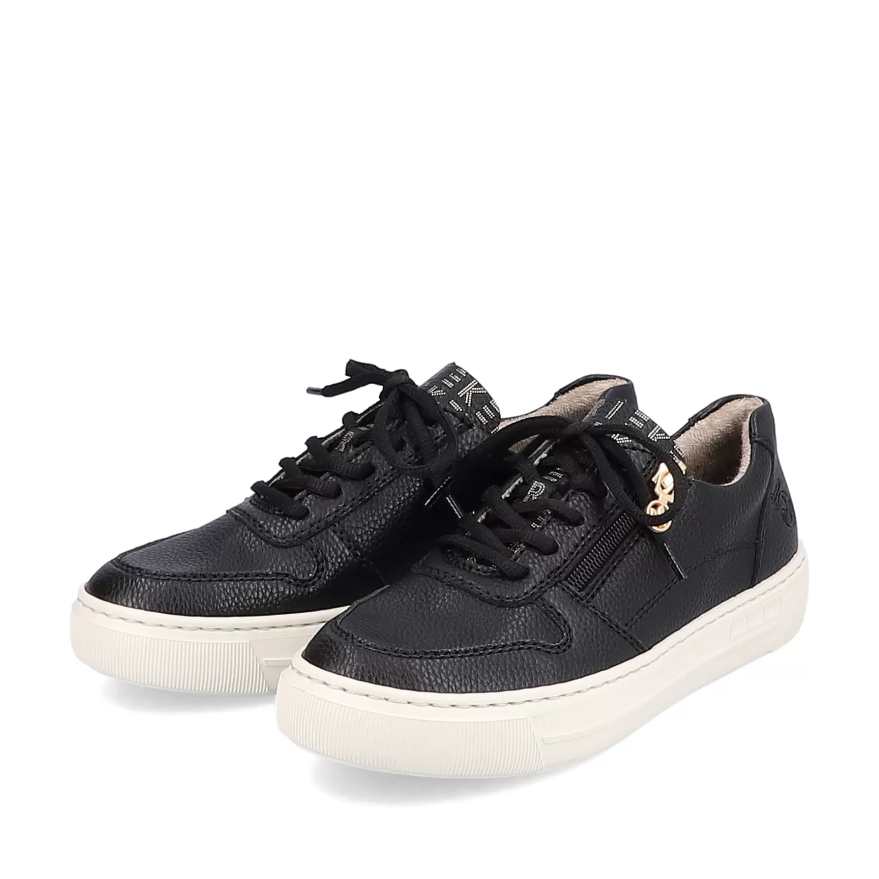 Damer Rieker Sneakers^ Damesneaker Lav Dyb Sort