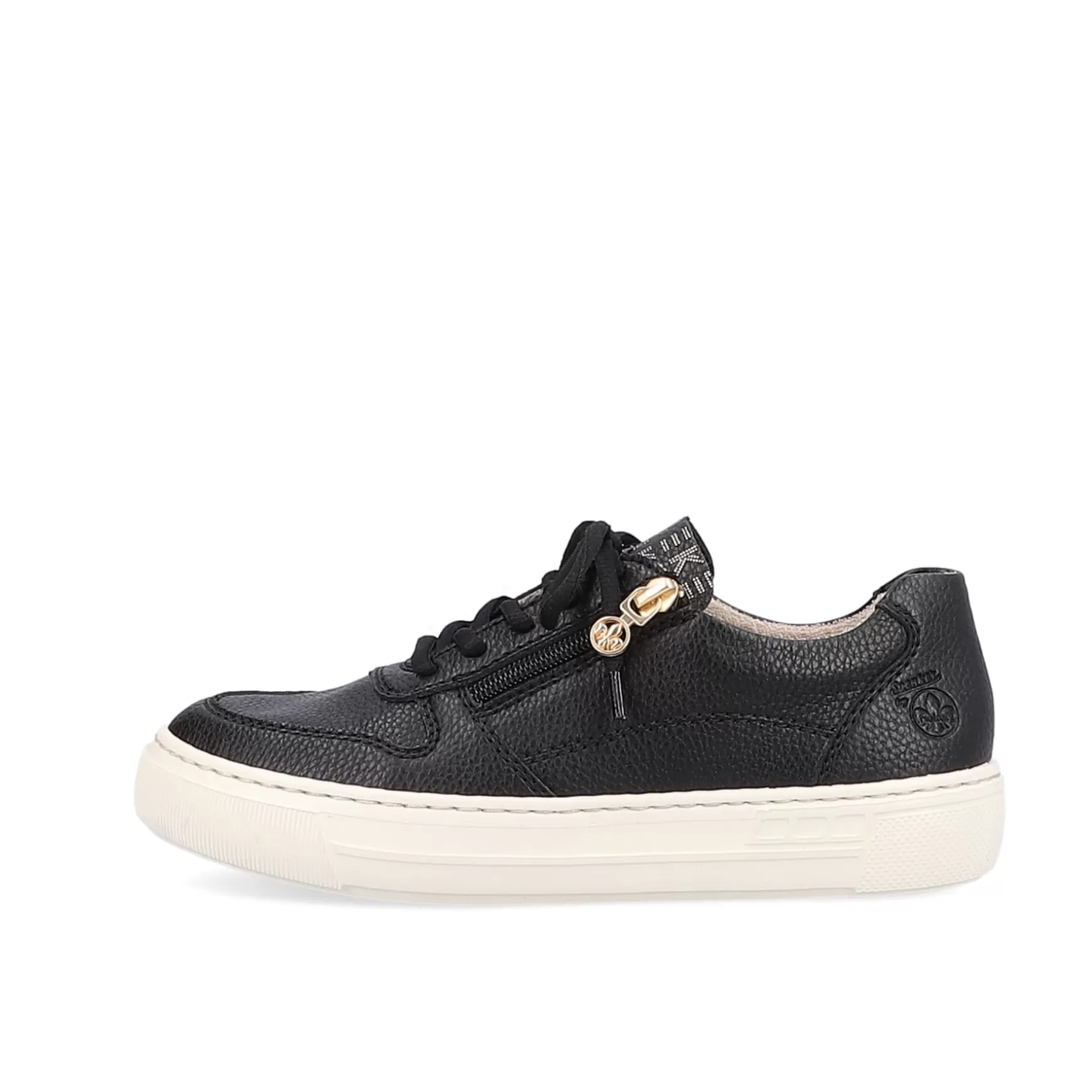 Damer Rieker Sneakers^ Damesneaker Lav Dyb Sort