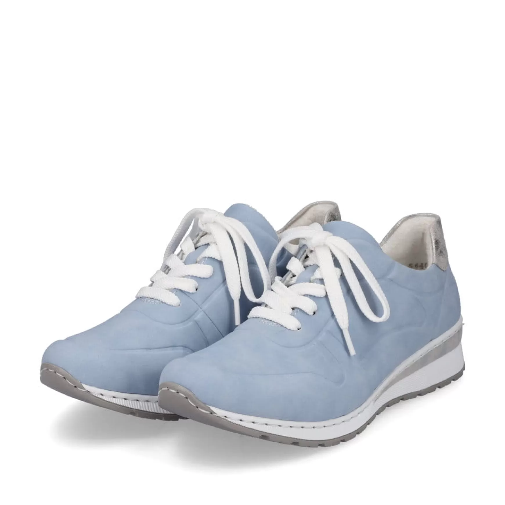 Damer Rieker Sneakers^ Damesneaker Lav Himmelbla