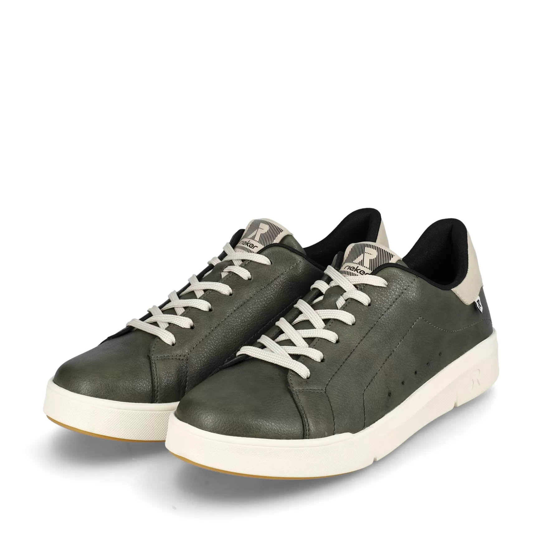 Damer Rieker Sneakers^ Damesneaker Lav Khaki Gra