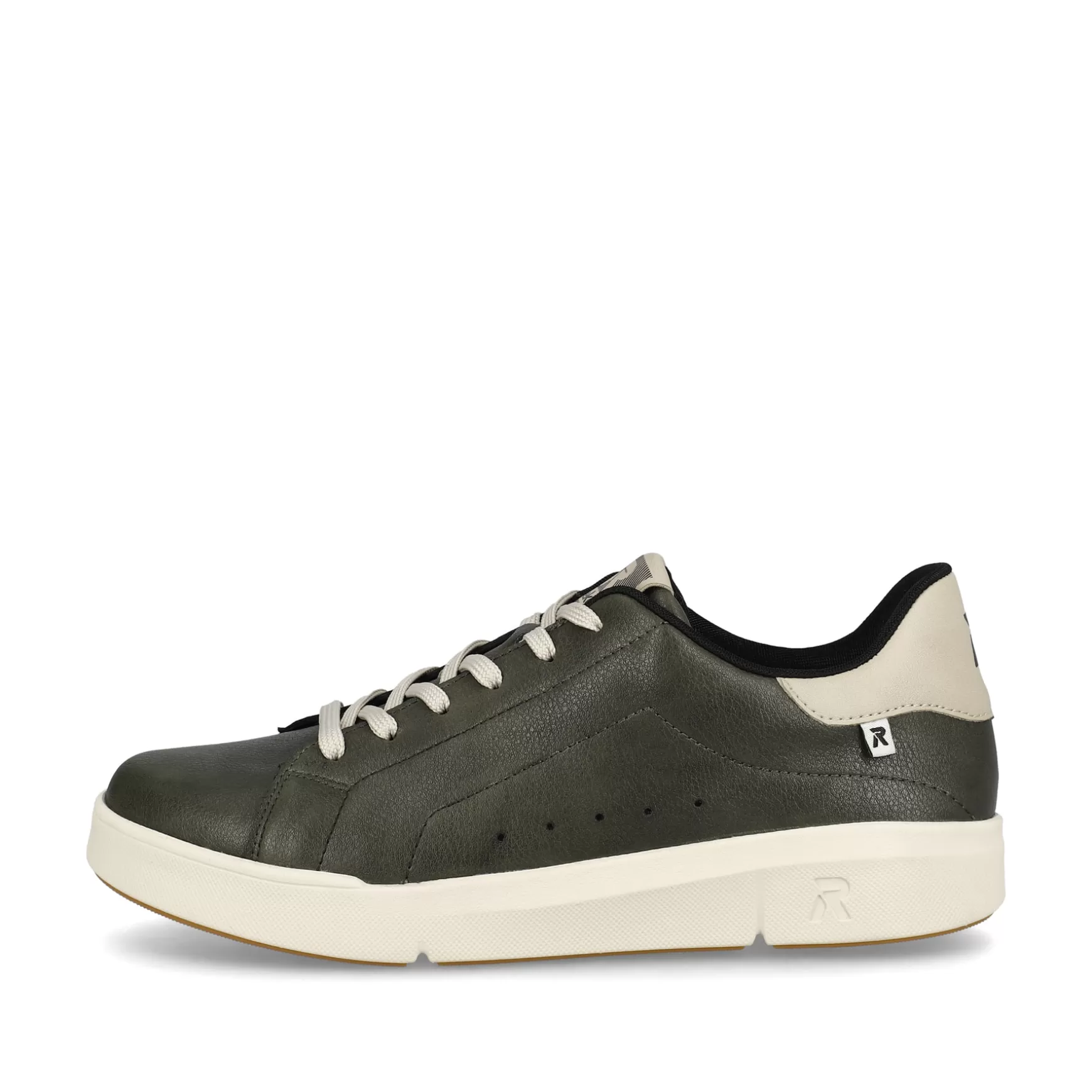 Damer Rieker Sneakers^ Damesneaker Lav Khaki Gra