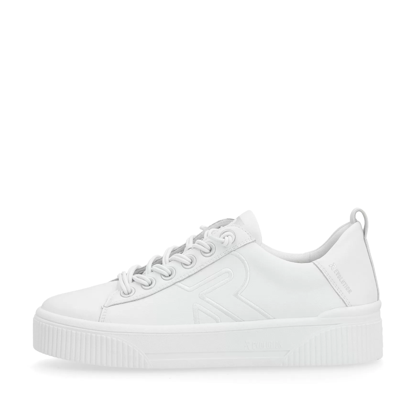 Damer Rieker Sneakers^ Damesneaker Lav Klar Hvid