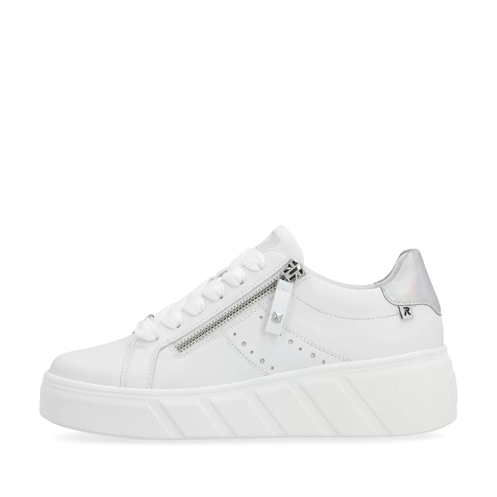 Damer Rieker Sneakers^ Damesneaker Lav Klar Hvid