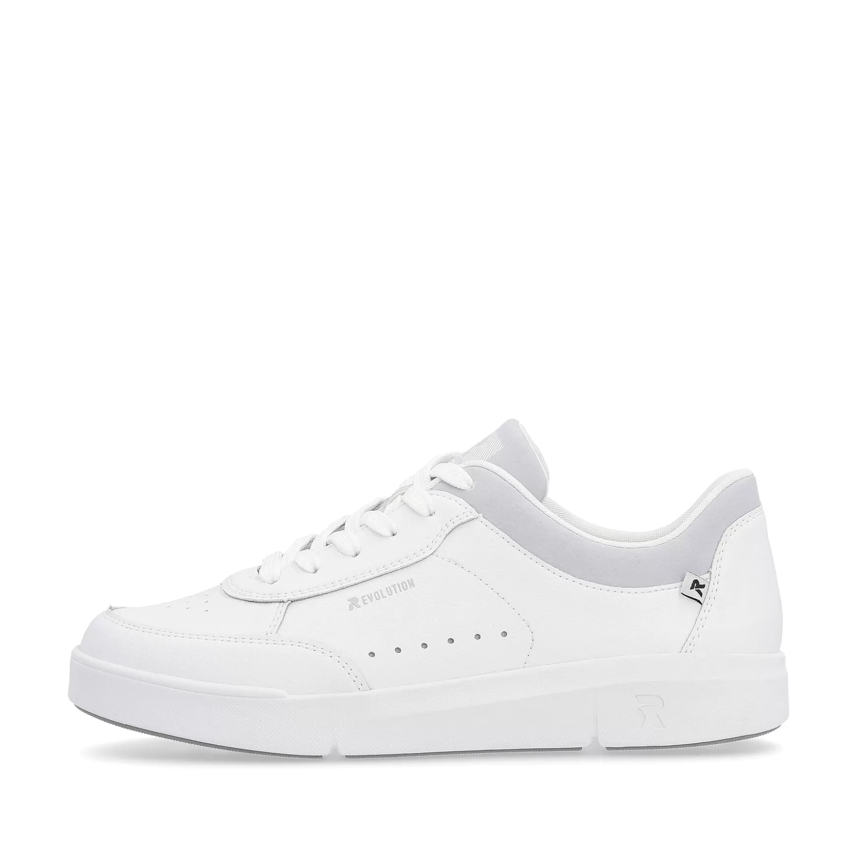 Damer Rieker Sneakers^ Damesneaker Lav Quartz-Hvid Lysegra