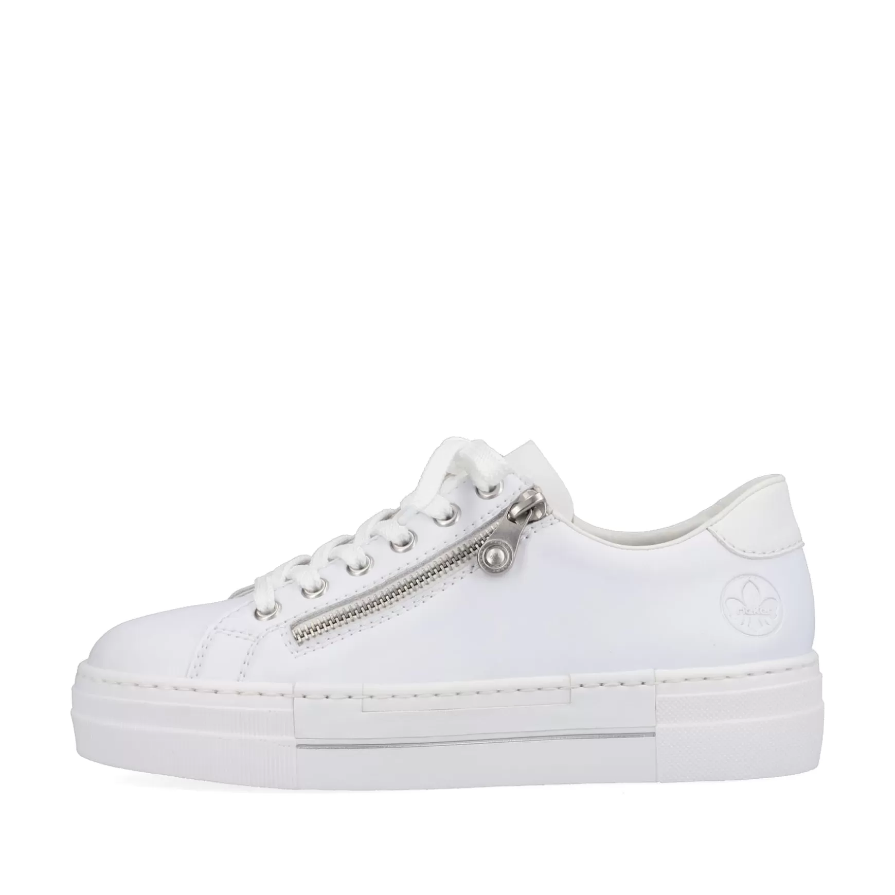 Damer Rieker Sneakers^ Damesneaker Lav Ren Hvid