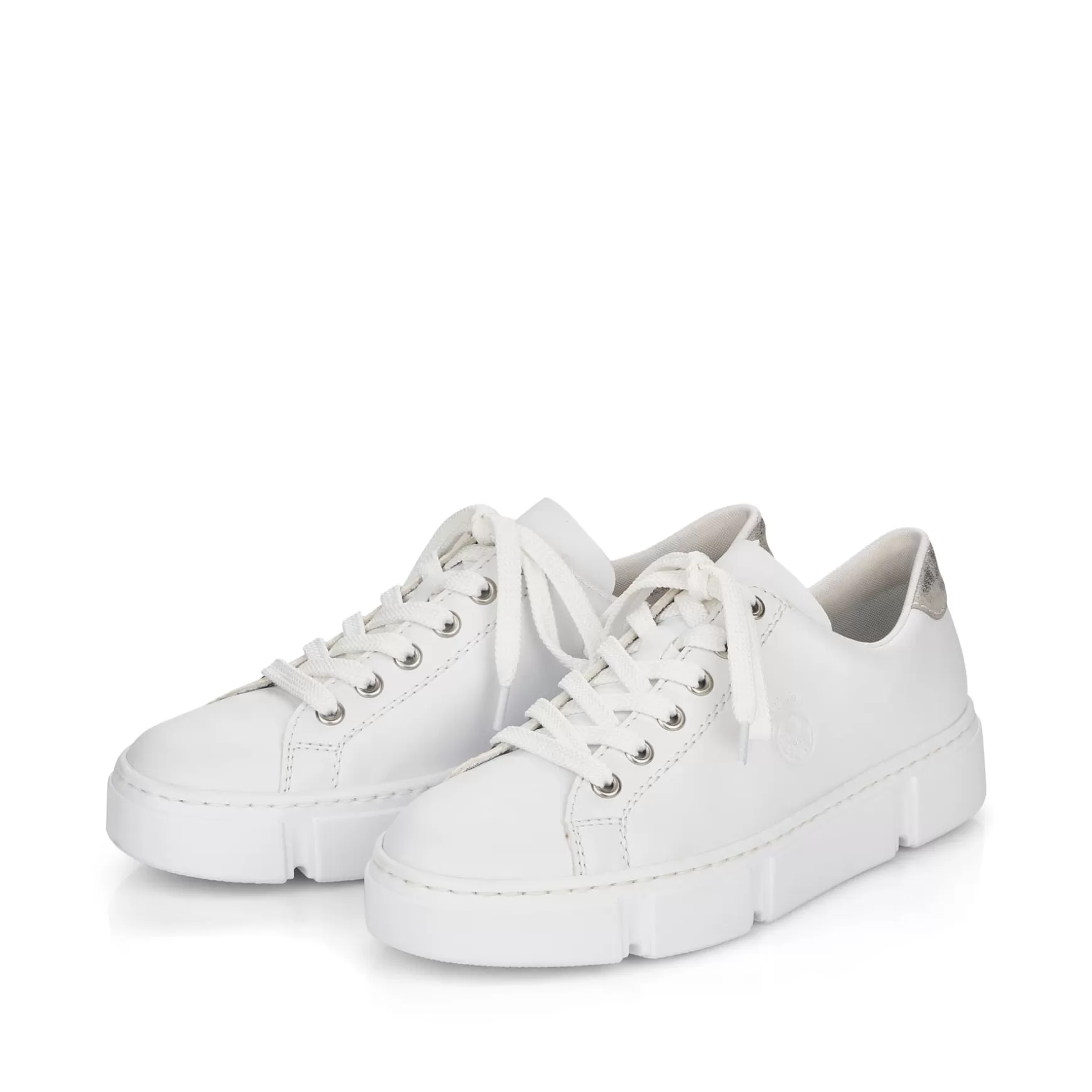 Damer Rieker Sneakers^ Damesneaker Lav Ren Hvid