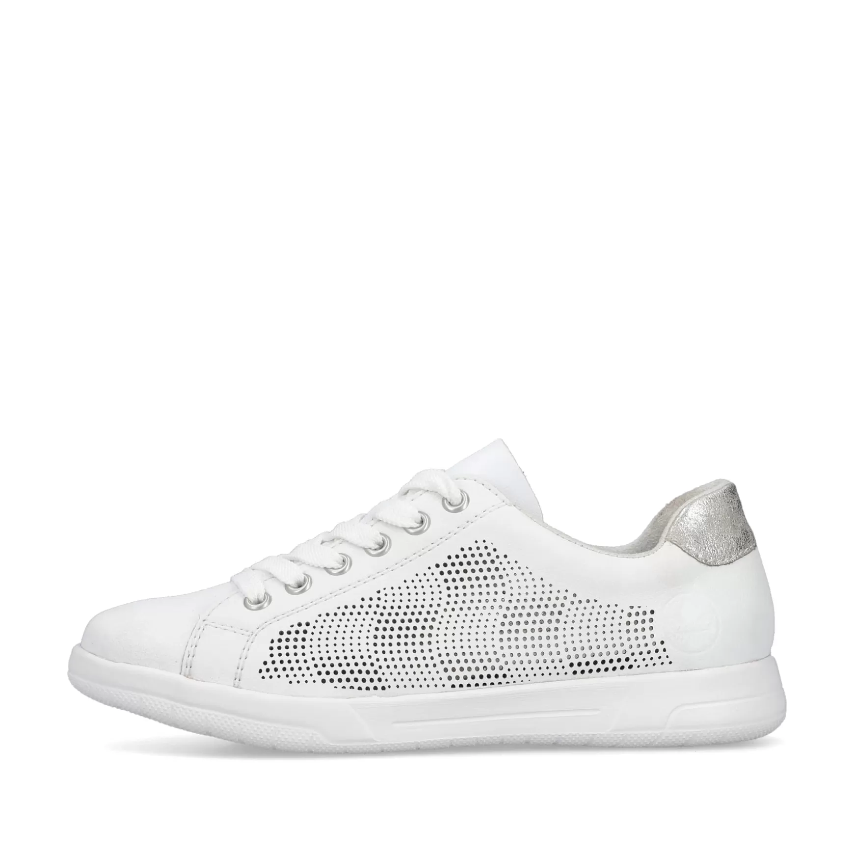 Damer Rieker Sneakers^ Damesneaker Lav Ren Hvid