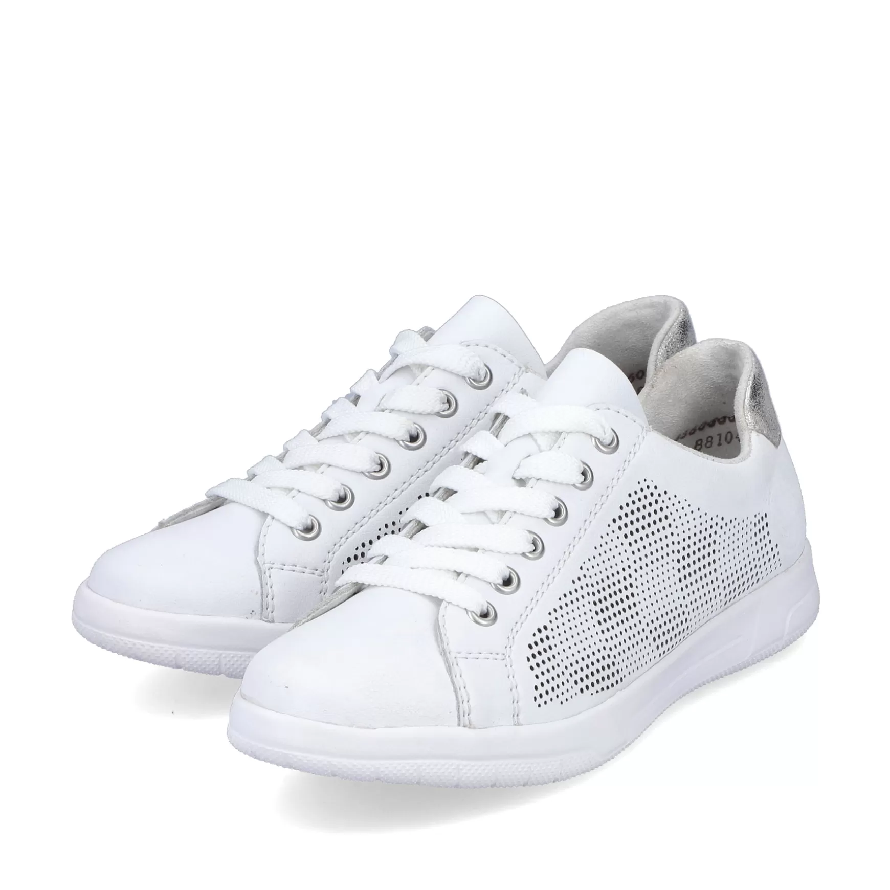 Damer Rieker Sneakers^ Damesneaker Lav Ren Hvid