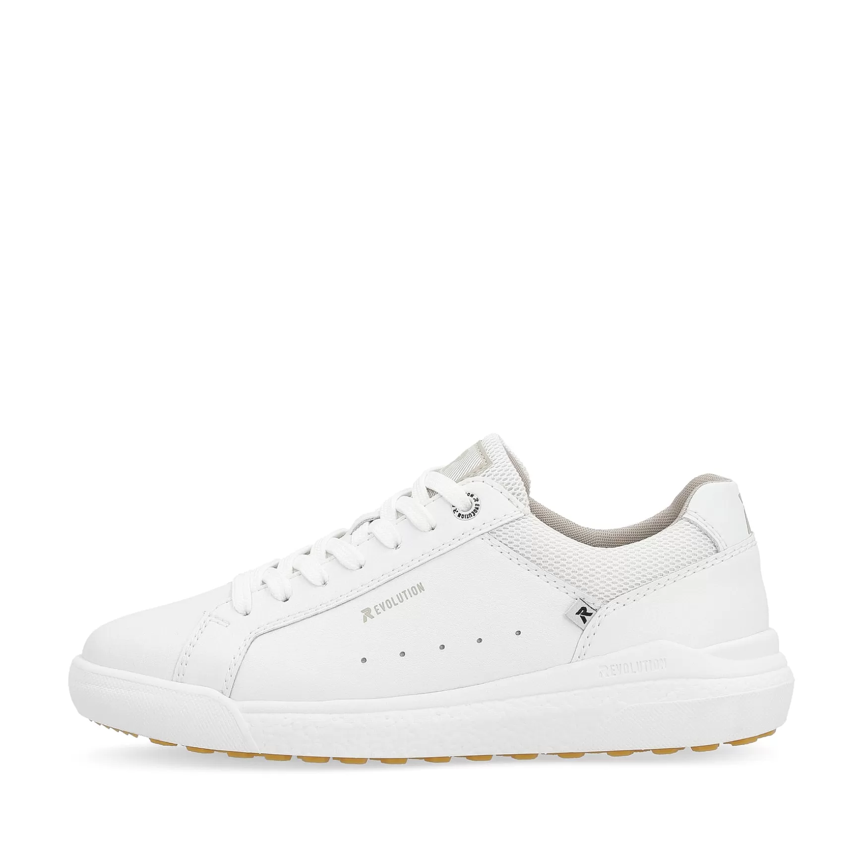 Damer Rieker Sneakers^ Damesneaker Lav Swan White